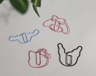 Cute Character Paper Clips (Set of 4) – Cute Pastel Planner & Stationery Clips