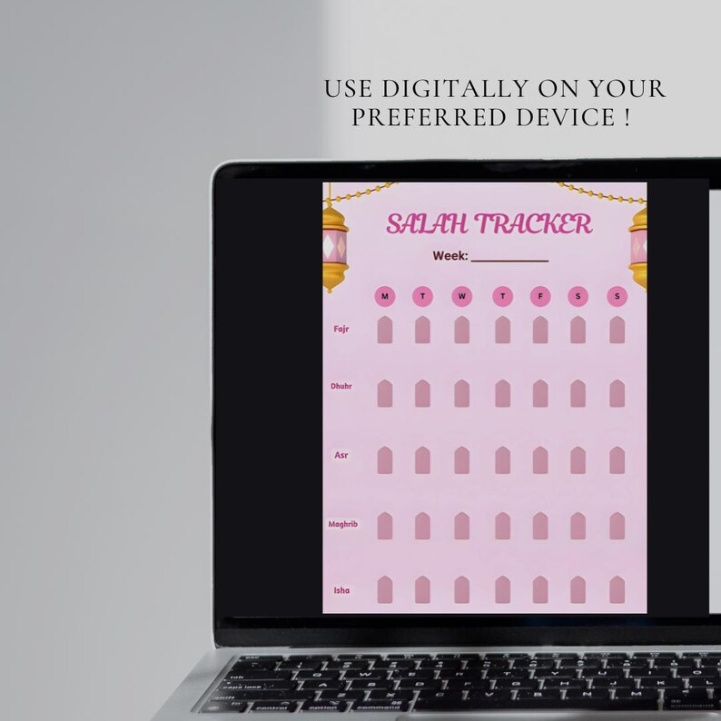 Weekly Salah Tracker, Islamic Prayer Tracker, Printable Salah Tracker ...