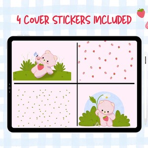 Cute Pink Digital Planner With Linked Tabs: Cottage Core | Goodnotes ...