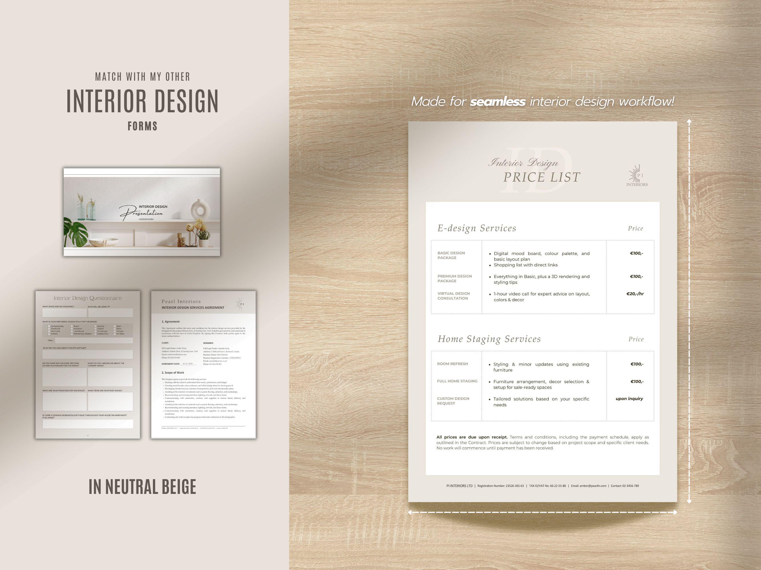 Pricing Interior Design Services in CAD