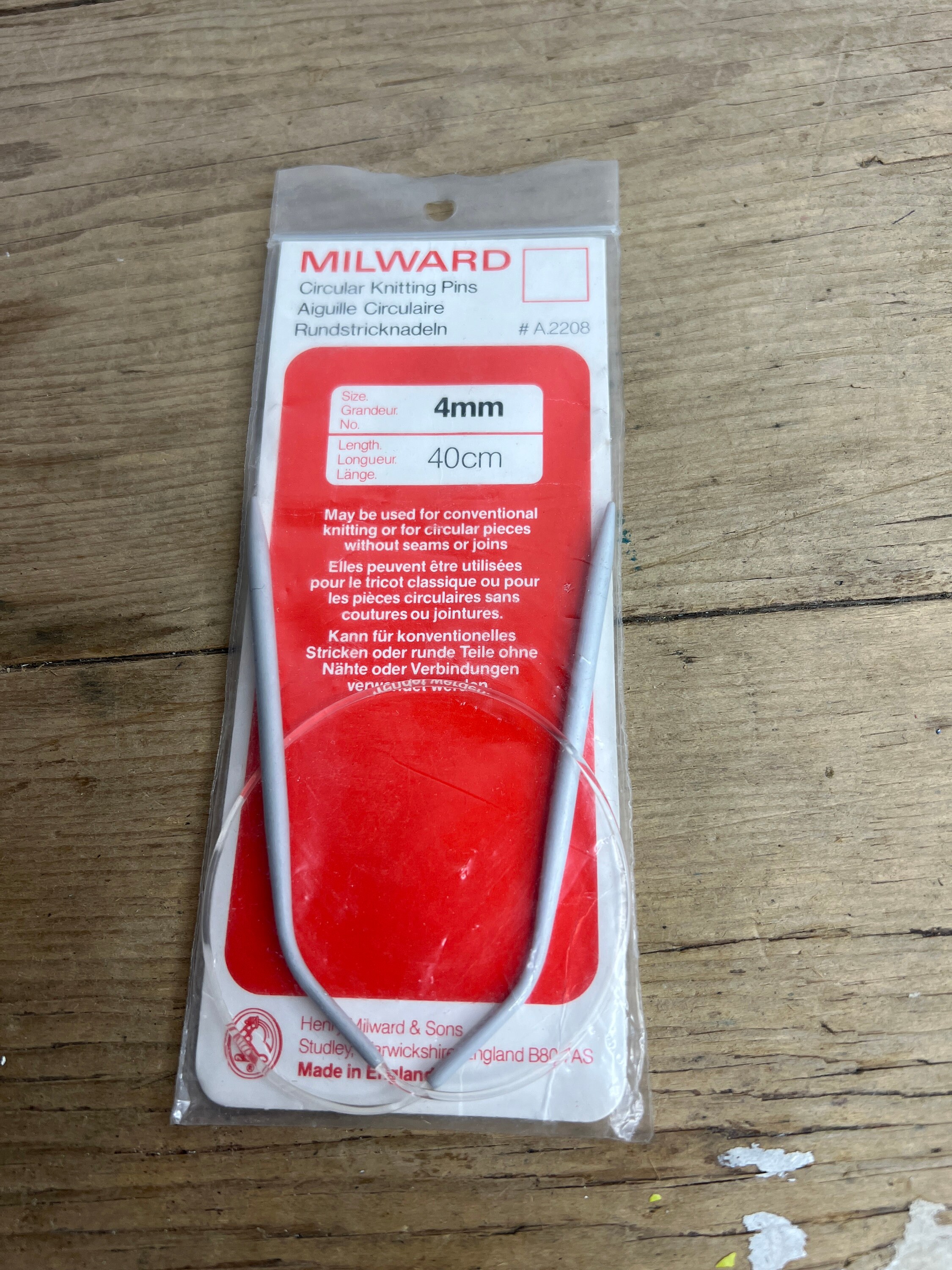 Milward Circular Knitting Pins - 40cm Milward Circular Knitting Pins - 40cm