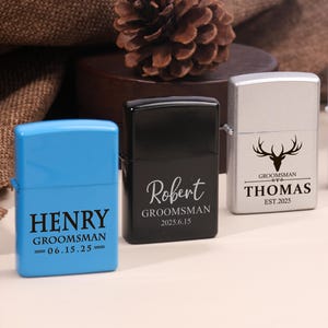 Personalized Men Lighters,Groomsmen Thank You Gifts,Personalized Groomsmen Accessories,Engraved lighter,Unique Groomsmen Gifts for Wedding