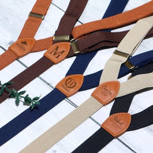 Elastic suspenders men brown suspenders Wedding Suspenders Mens Suspenders Groomsmen Suspenders Rustic Suspenders Rustic Wedding