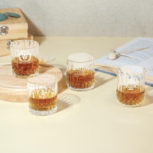 Personalized Whiskey Glass Gift for Him,Engraved Groomsmen Whiskey Glass,Best Man Gift,Company Logo,Business Logo for Any Special Occasion