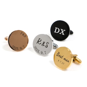 Personalized cufflinks for Groom Cuff Links,Personalised Cufflinks Groomsmen Cufflinks, Groomsmen Gifts,Cufflinks for Men,Name Cufflinks