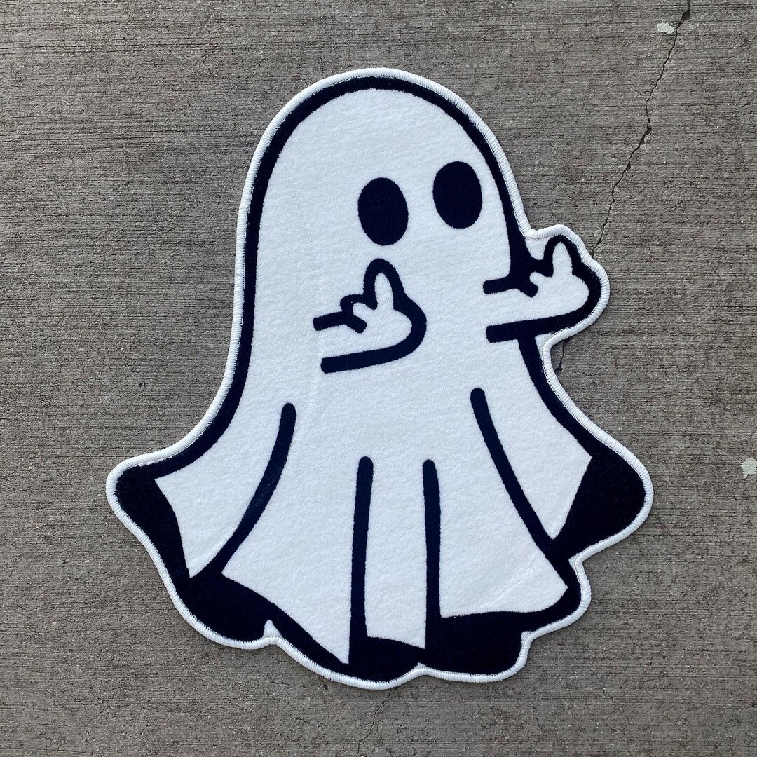 Off Ghost Sticker Flip off Ghost Rug - Limited Edition - Etsy