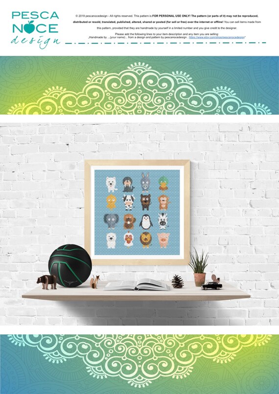 Cross Stitch Chart//Pattern//Design//XStitch Lions Den