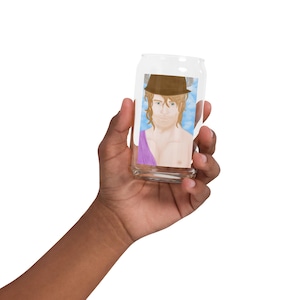 Hermes Greek Messenger God Can-shaped glass