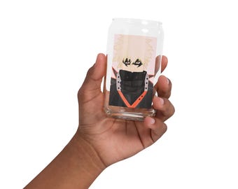 MHA Hero Bakugo Can-shaped glass