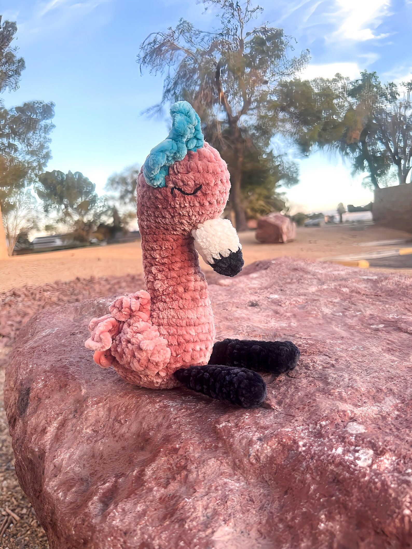Handmade Crochet Newborn Giraffe Gift Set (3pc) – Personalised Dummy Clip, Baby Shower Gift