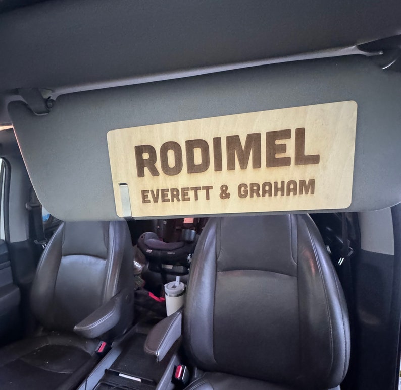 School Pick up Name Sign, Personalized Carpool Name Tag, Back-to-school ...