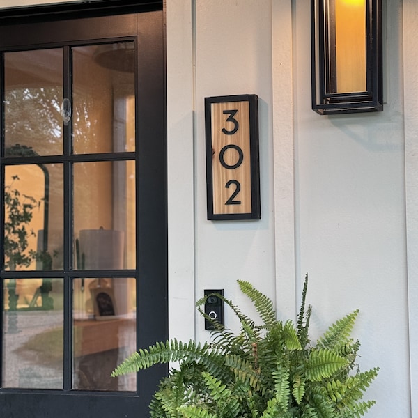 Custom Address Sign, Cedar Address Sign, House Number Address Sign, Address Number Sign