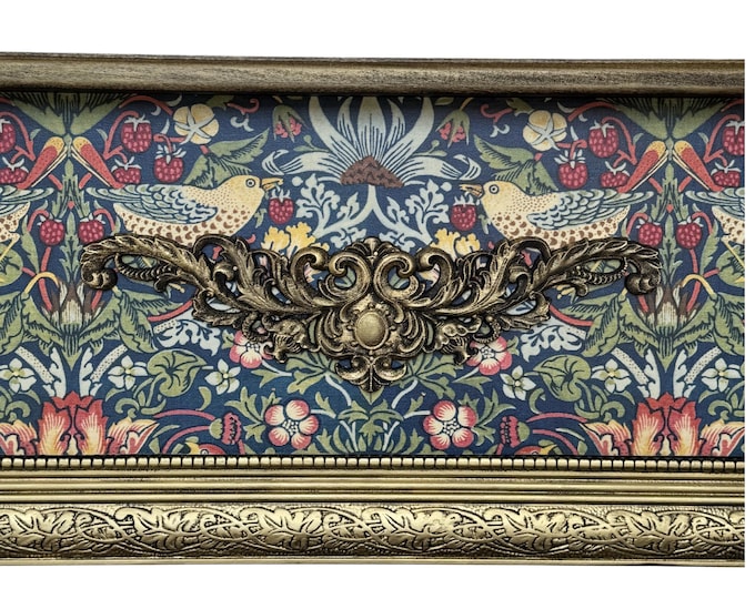 Handcrafted William Morris Console Table – English Cottage Entryway