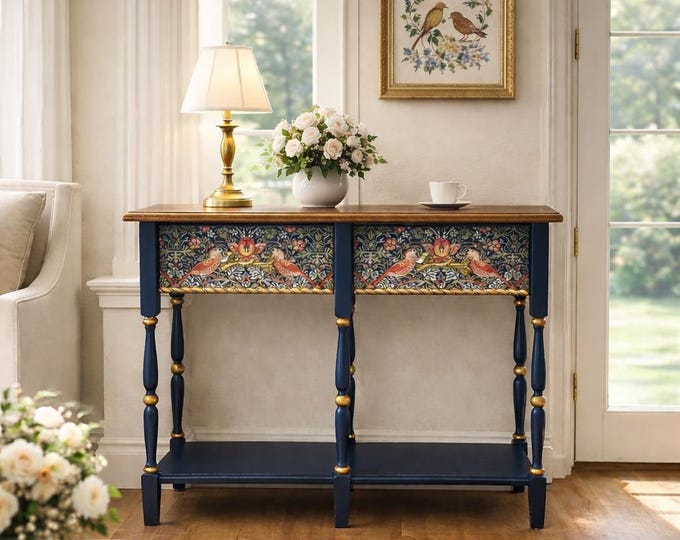 Console Table | One-of-a-Kind English Cottage Statement Furniture