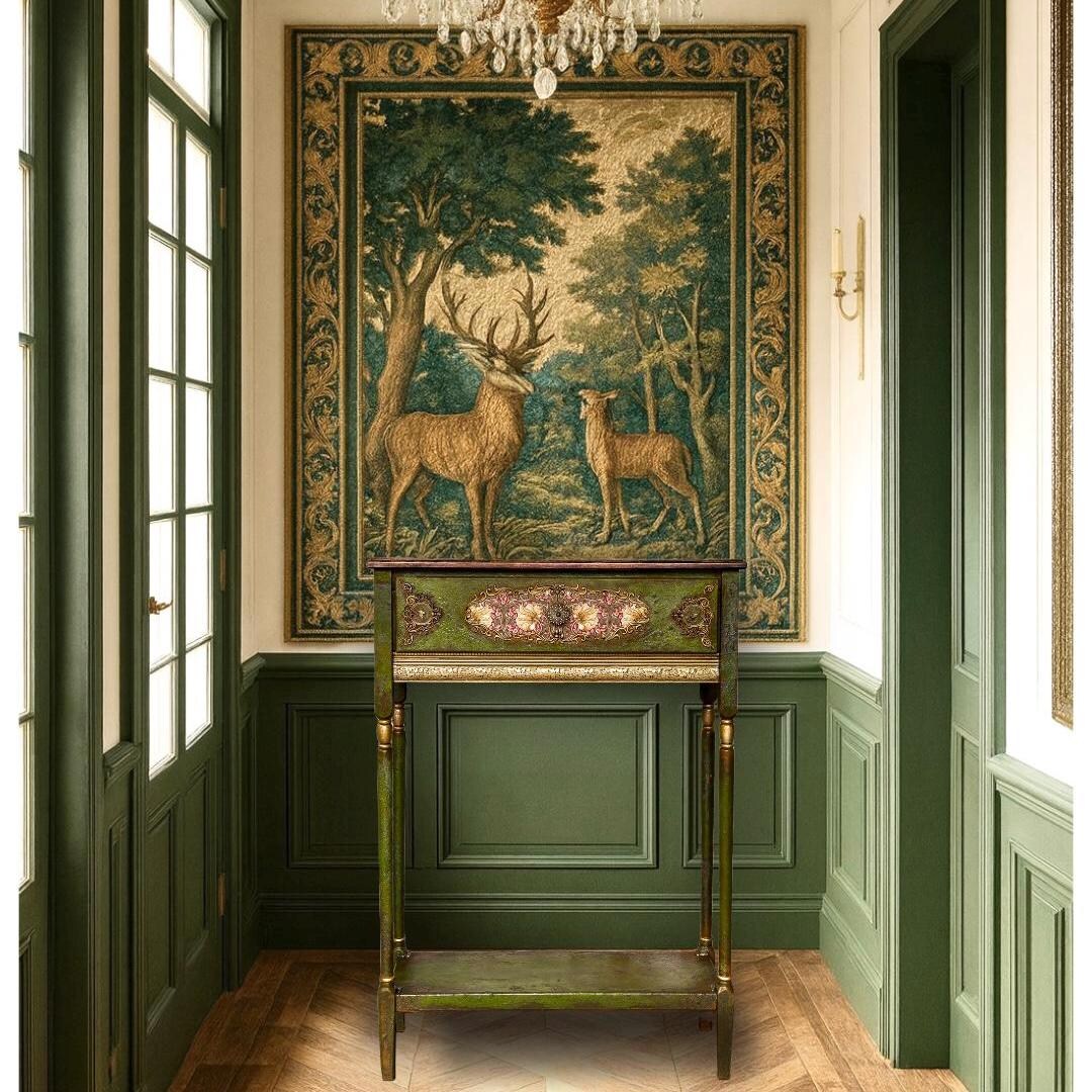 William Morris Console Table – Narrow Entryway Furniture, Handcrafted ...