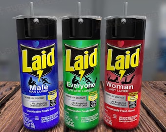 Funny Laid Spray 20oz Tumbler Wrap, Gag Pills PNG (Digital Download)