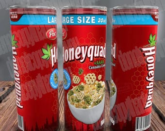 Honeyquad Cereal Weed Tumbler Wrap PNG, 20oz (Digital Download)