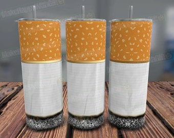 Lit Cigarette 20oz Tumbler Wrap, Cigarette Tumbler PNG, 420 Stoner Design, Marijuana Design, Seamless Wrap For Sublimation, 300dpi, Digital