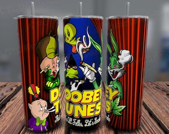 Envoltura de vaso con dibujos animados divertidos PNG, diseño de fumador (descarga digital)