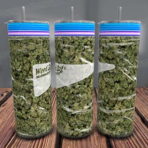 420 Weed Tumbler Wrap PNG, Bag of Weed 20oz Tumbler PNG, Funny Pot Head Stoner Tumbler, 20oz Tumbler, PNG Design Digital Download, Tumbler