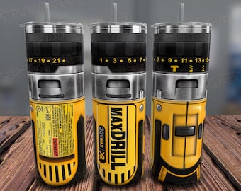 Drill Tumbler Wrap Design, Father's Day Tools PNG (Digital Download)