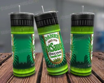 Pot Sauce 20oz Funny Weed Tumbler Wrap, Cannabis Tumbler PNG, Marijuana Design, 420 Stoner Pothead Design, Seamless Wrap For Sublimation.