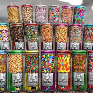 Candy Machine 20oz Tumbler Wrap Bundle, Best Seller Tumbler Wrap Bundle, Ultimate Tumbler Wrap Bundle, design bundle for tumbler sublimation