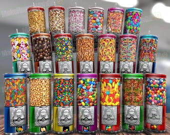 Candy Machine 20oz Tumbler Wrap Design Bundle (Digital Download)