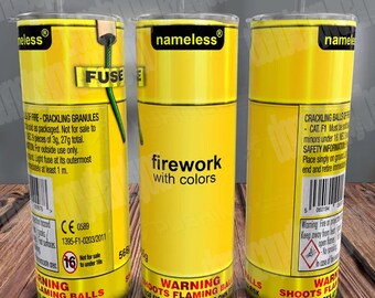 Fireworks Tumbler Wrap, Celebration Design (PNG Digital Download)