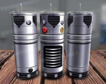 Lightsaber Tumbler Wrap, Seamless Star Wars Fandom PNG (Digital File)