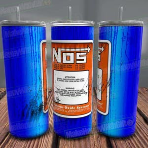 Oil NOS Dose Tumbler Wrap, Automobil Design (Digitaler Download)