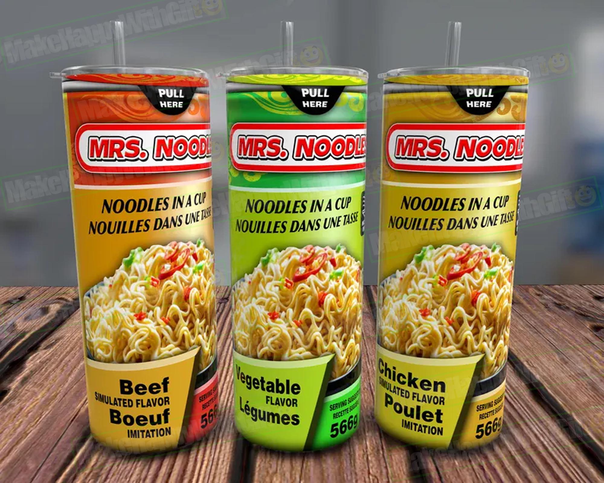 Ramen Noodles 20oz Tumbler Wrap, Funny Food PNG (digital Download