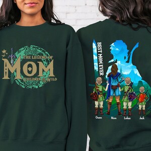 Custom Shirt, The Legend Of Mom, Tear Of The Kingdom, Best Mom Ever, Mother's Day 2024, Personalized Shirt, Breath Of The Wild, Gift For Mom image 10