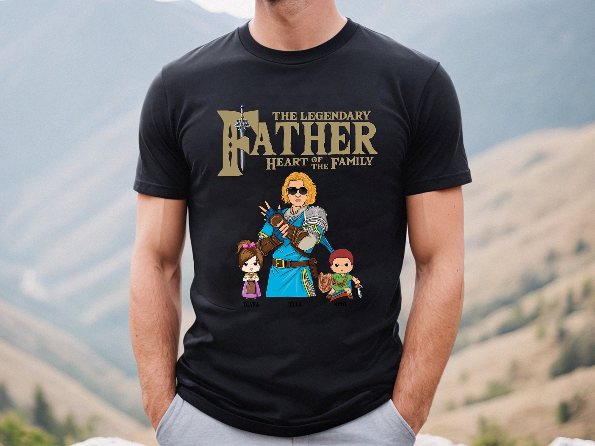 Custom The Legend of Dad Shirt, Legendary Dad Shirt, Tears Of The Kingdom