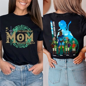 Custom Shirt, The Legend Of Mom, Tear Of The Kingdom, Best Mom Ever, Mother's Day 2024, Personalized Shirt, Breath Of The Wild, Gift For Mom image 9