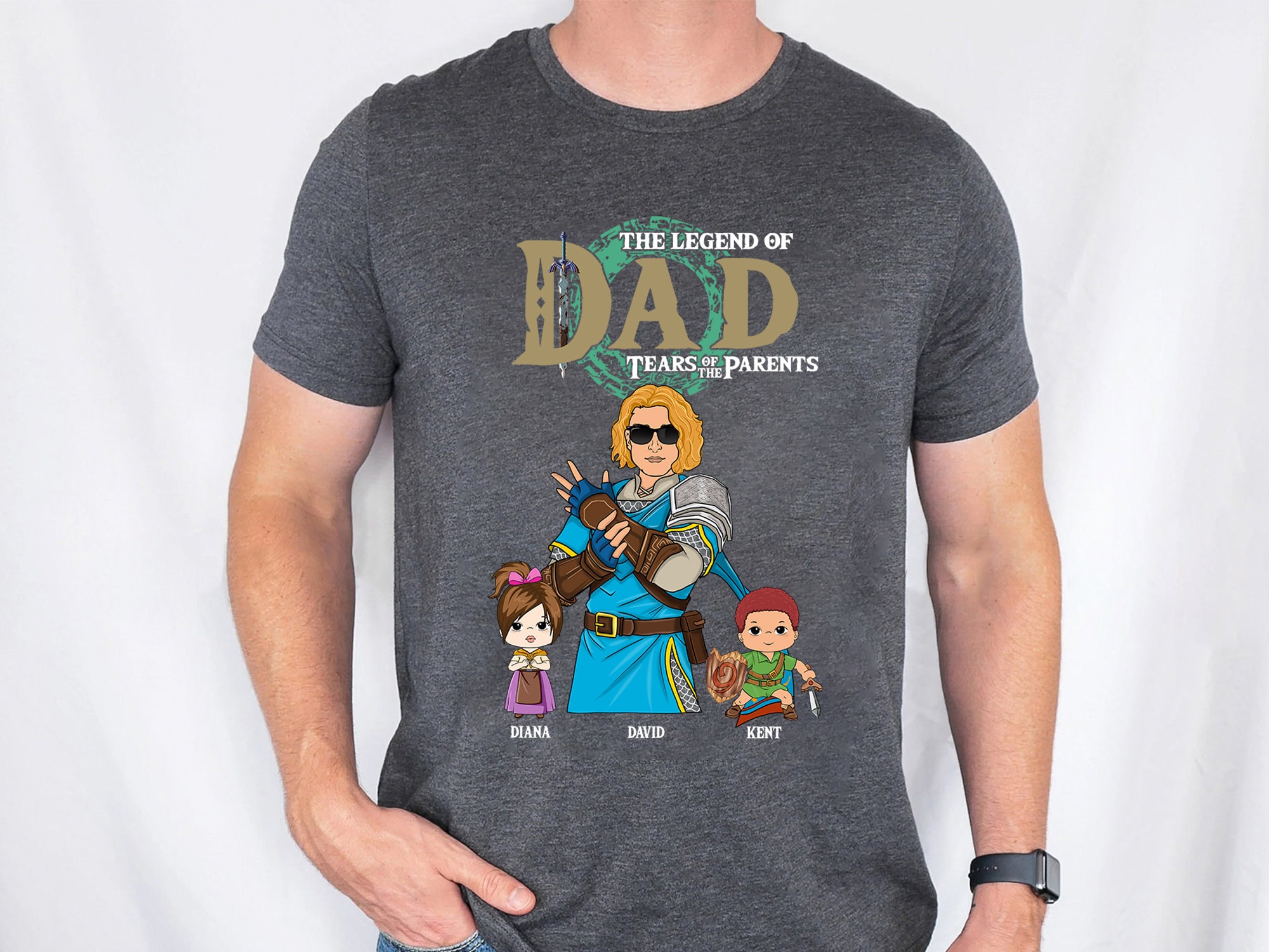 Personalized The Legend of Dad Shirt, Tears Of The Kingdom, Breath Of The Wild