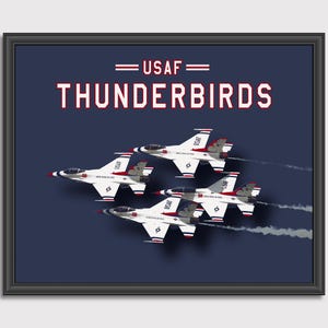 USAF Thunderbirds Poster | Aviation | Print | Poster