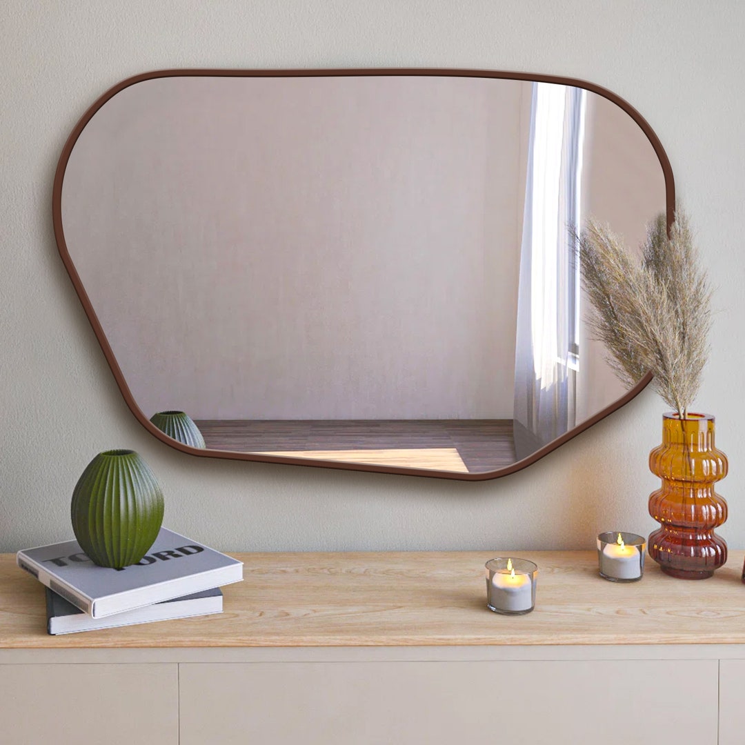 Wall Mirror Modern Irregular Accent Mirror Artistic Decor