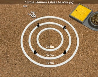 Circle Stained Glass Layout Jig Frames