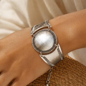 Verstellbare Manschette Stil Armband Minimalistic Statement Bangle Bold Armband