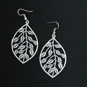 Silver Dangle Earrings: Handmade Boho Style Jewelry
