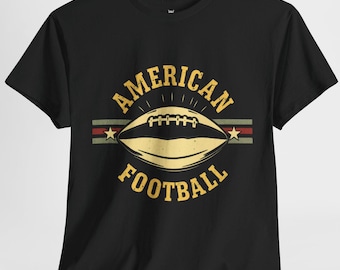 Vintage American Football Graphic Tee, Sports Fan T-Shirt