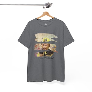 Vintage 1986 Journey to the West Sun Wukong T-Shirt, Retro Graphic Monkey King Tee, Classic Chinese Mythology Top, Nostalgic 80s Print