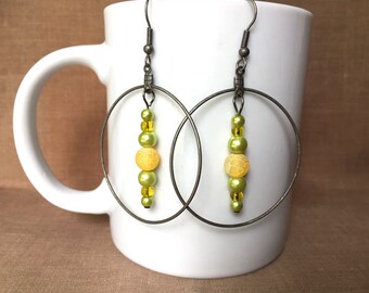 Earrings - Take a Burglar To Dinner...Extreme Decaf...FREE U.S. SHIPPING