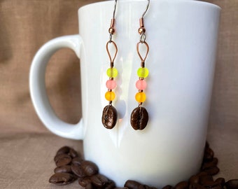 Coffee Bean Earrings - Popsicles and Coffee - Authentic Fair Trade Coffee Bean Earrings...FREE U.S. SHIPPING