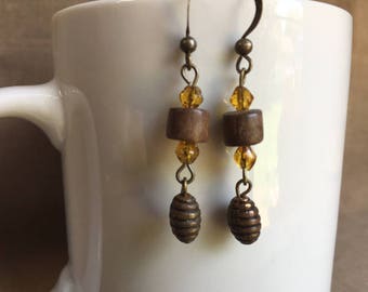 Summer! ... Extreme Decaf Earrings .. FREE U.S. SHIPPING