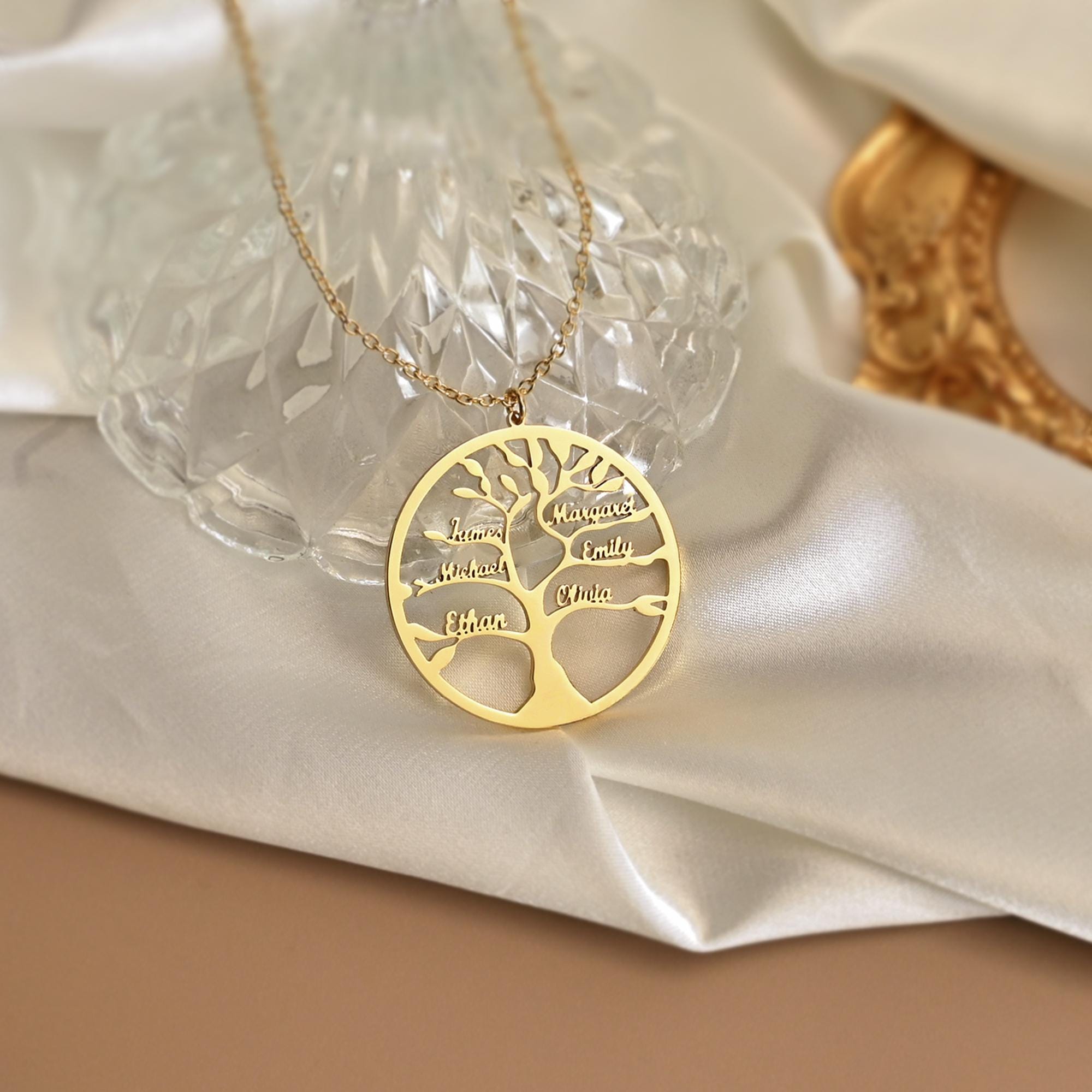 Personalized Family Name Necklace, Mother's Day Gift, Custom Family ...