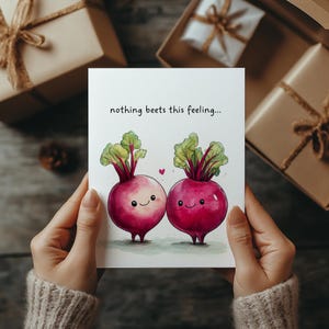 Nichts beetst dieses Gefühl Karte, Karte für Veganer, lustiger digitaler Download, Liebeskarte, Gartenliebhaber Geschenk, DIY Sofort Download