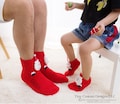 Personalized Family Reindeer Socks Cozy Fuzzy Christmas Socks Custom Holiday Socks Gift Ideas for Women Men Kids Friends Stocking Stuffers