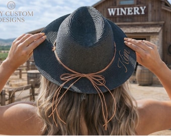 Customized Beach hats, Bride to be Gift, Custom Beach hat, Personalized hat, Mrs. Beach Hat, Bridesmaid Gift, Future Mrs. Hat, Bride, bead